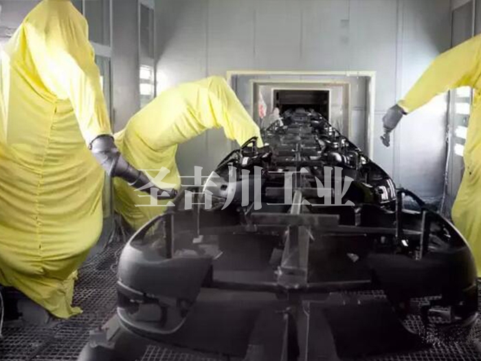 雙邊側掛保險杠機器人噴涂線
