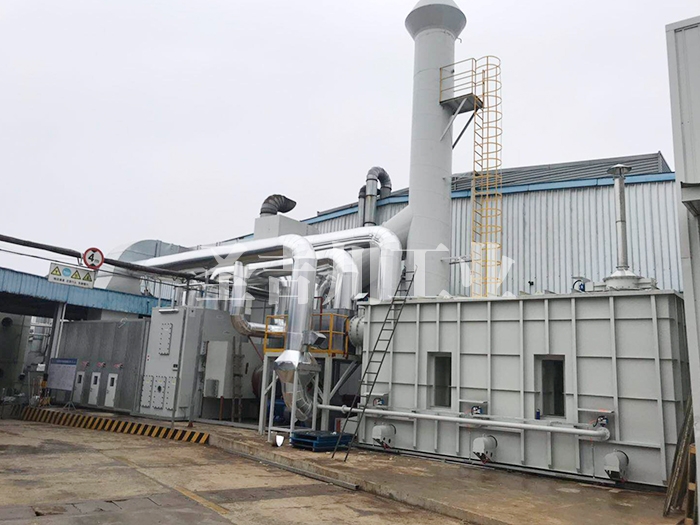 沸石轉輪濃縮+RTO廢 氣處理系統